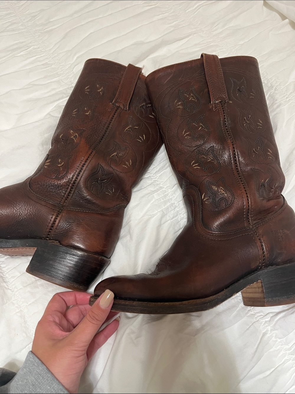 VINTAGE FRYE AUSTIN BOOT SIZE 8.5 - Picture 4 of 15